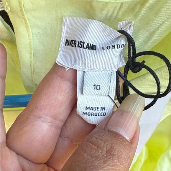 River Island Lemon Yellow Top - Picture 2 of 8